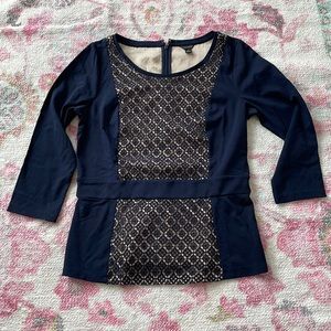 Ann Taylor Top Navy Used